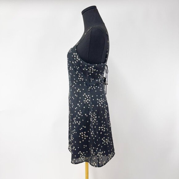 BRAND NEW WITHOUT TAGS COTTON CANDY LA SATIN STAR DRESS SUMMER MINI DRESS - Picture 3 of 7